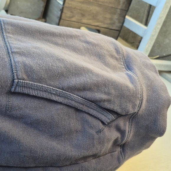 Charles and a Half Casual Blue Hoodie w Black Poly Hoodie, Kangeroo Pockets Sz M - Picture 6 of 9